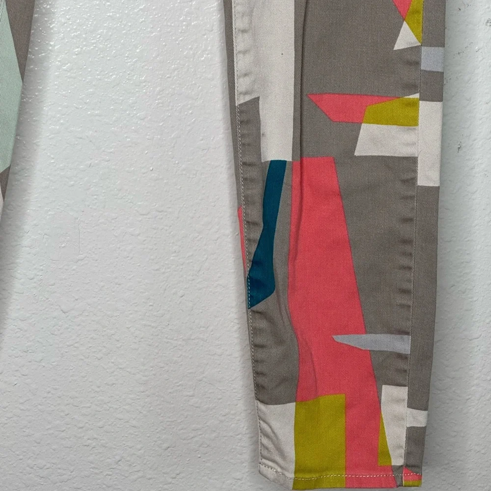 Armani Exchange Womens Pants Color block Size 4  Low Rise Straight Leg - Picture 3 of 7